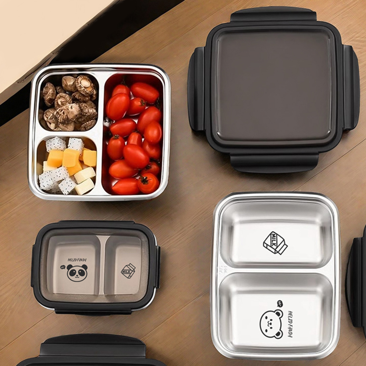 WORTHBUY 2/3 กริด 304 สแตนเลสก - Meal Prep Bowl บทวิจารณ์และราคา
