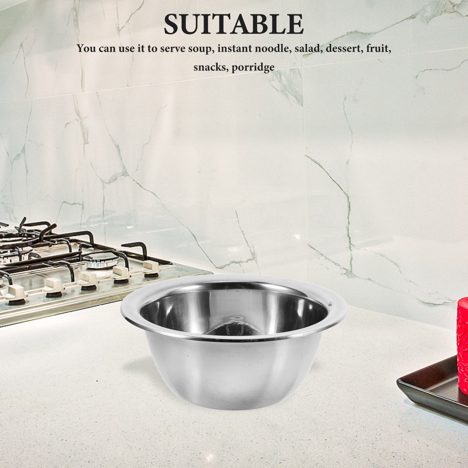 ชามสแตนเลส 1 ชิ้น ชามผสมเกรดมื - Meal Prep Bowl บทวิจารณ์และราคา