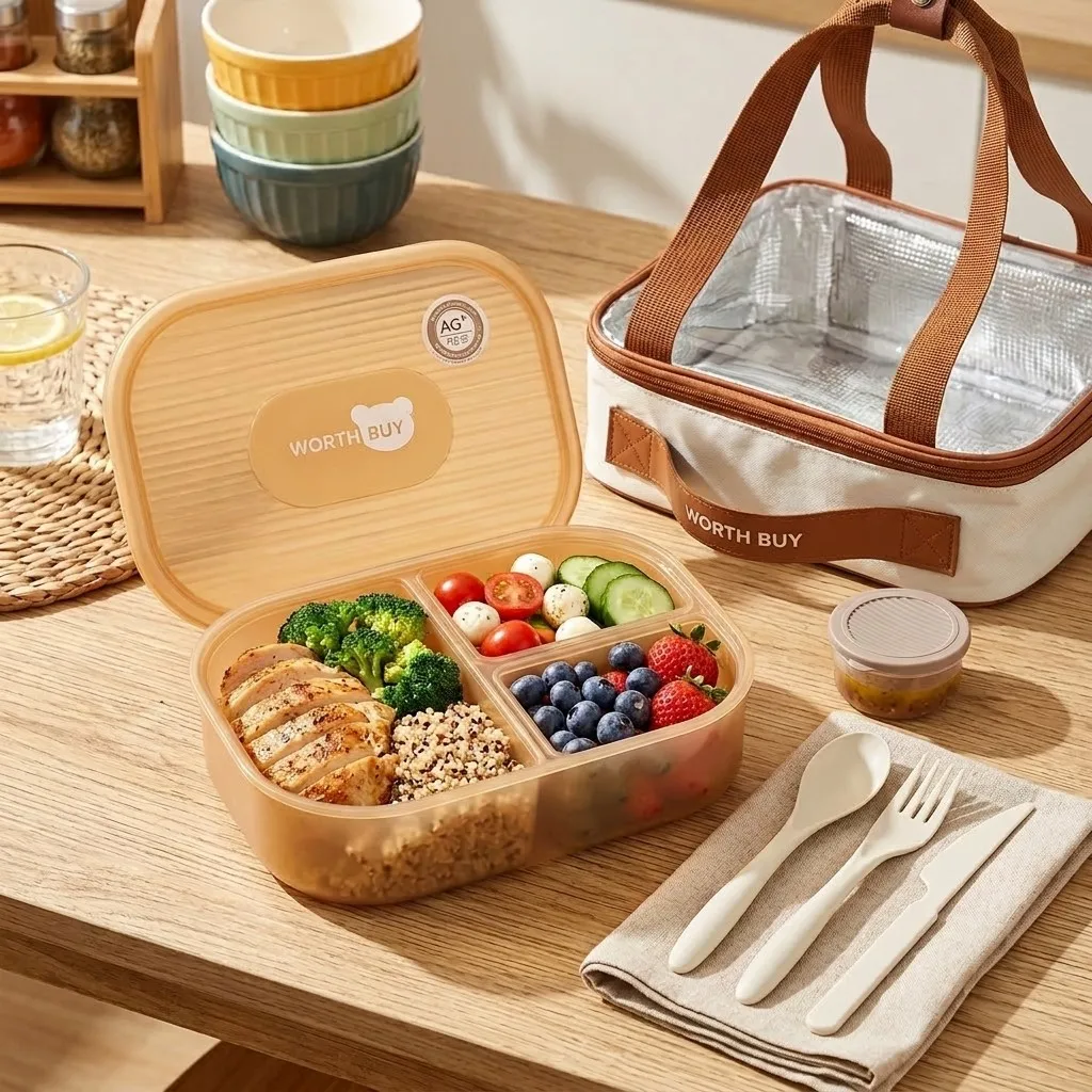 กล่องเบนโตะพลาสติกแบบแบ่งช่อง  - Meal Prep Or Prep Meal บทวิจารณ์และราคา