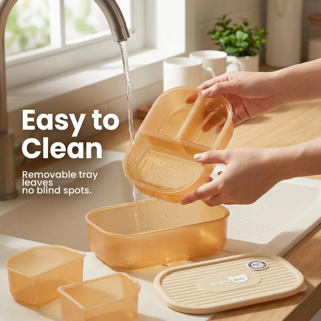 กล่องเบนโตะพลาสติกแบบแบ่งช่อง  - Meal Prep Or Prep Meal บทวิจารณ์และราคา
