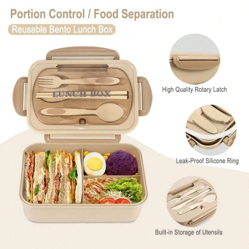 กล่องเบนโตะ 3 ชิ้น/1 ชิ้น กล่อ - Meal Prep Bowl บทวิจารณ์และราคา