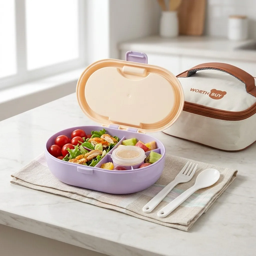 กล่องเบนโตะพลาสติกแบบแบ่งช่อง  - Meal Prep Or Prep Meal บทวิจารณ์และราคา