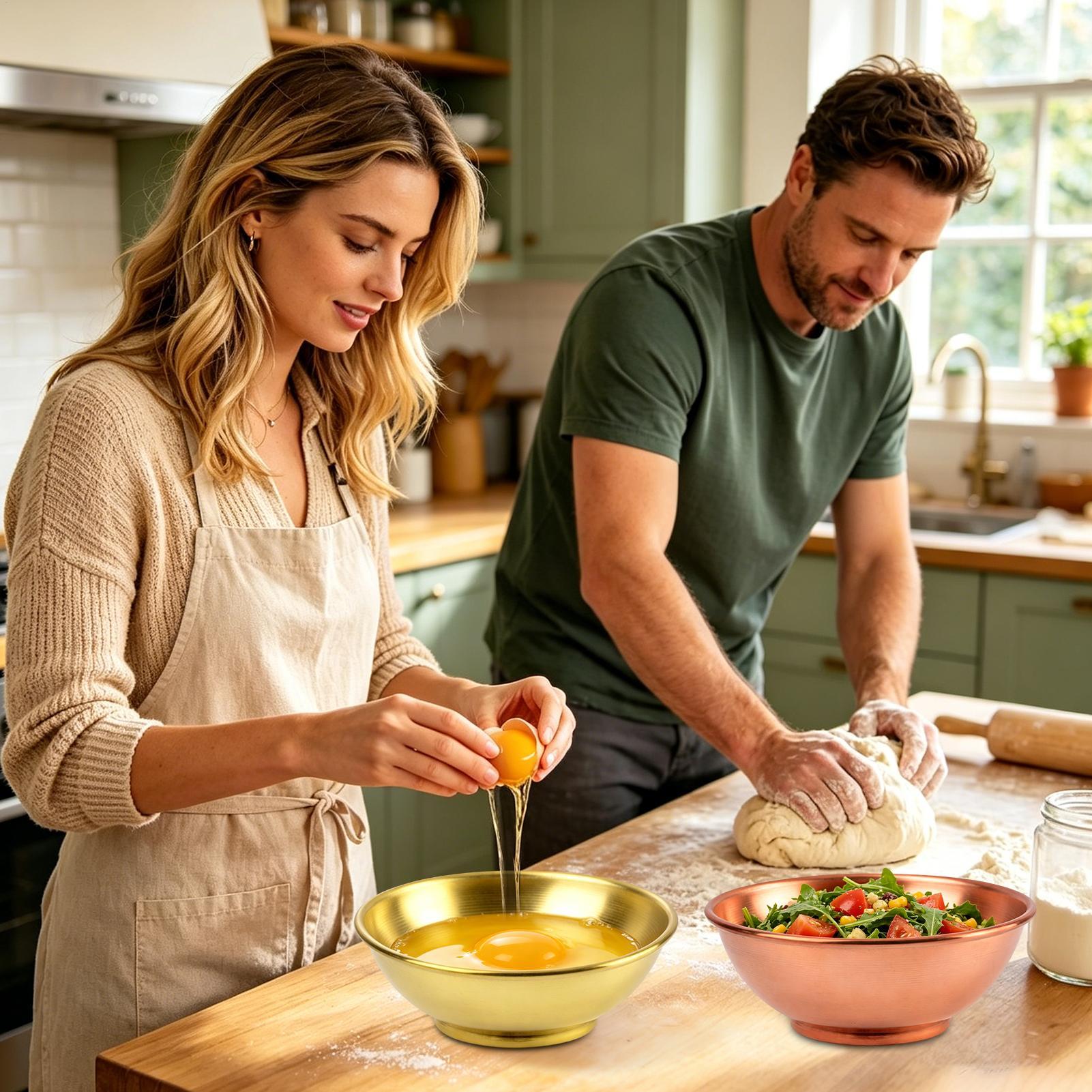 ชามทองแดงขนาดใหญ่ ภาชนะเก็บของ - Meal Prep Bowl บทวิจารณ์และราคา
