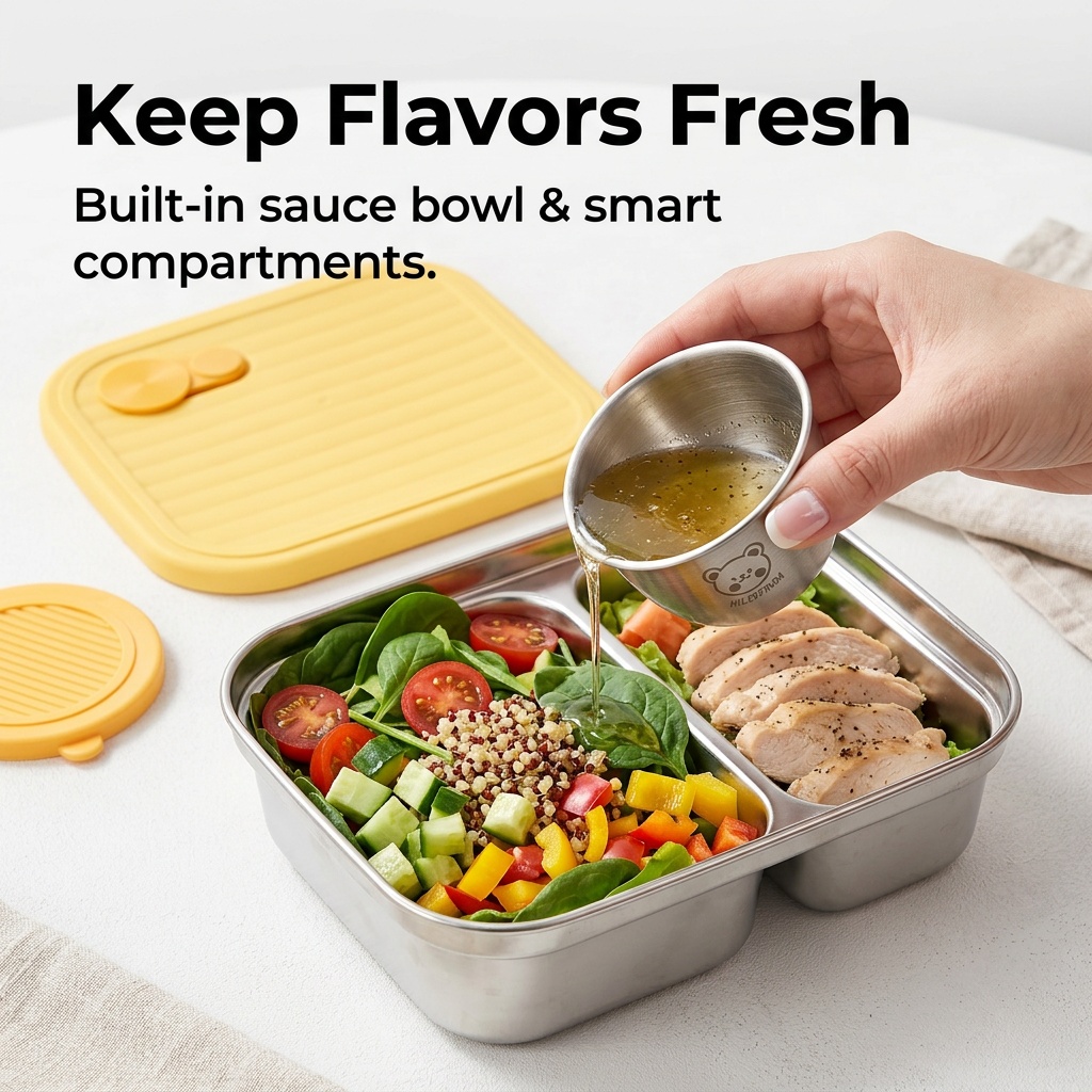 กล่องอาหารกลางวันสแตนเลส 304 แ - Meal Prep Bowl บทวิจารณ์และราคา